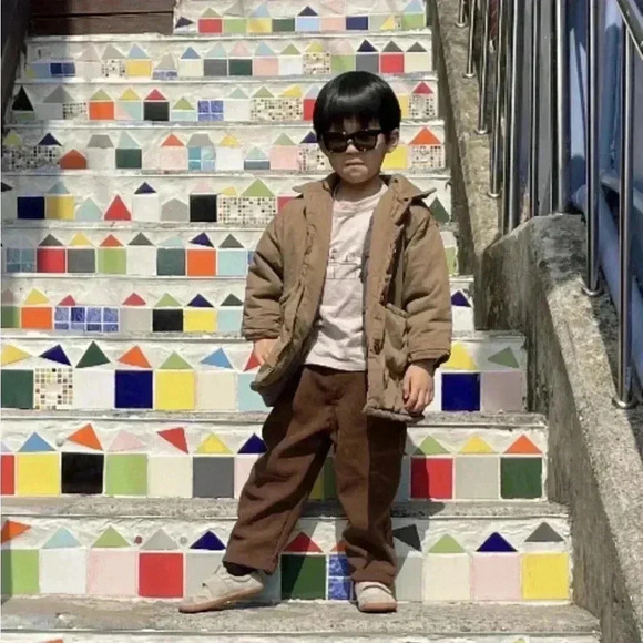 Korean Style Winter Puffer Quilted Jacket Unisex Kids